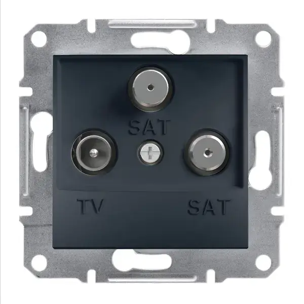 Schneider Electric - EPH3600171 - Asfora TV/SAT/SAT Socket Ending 1dB Anth - 1