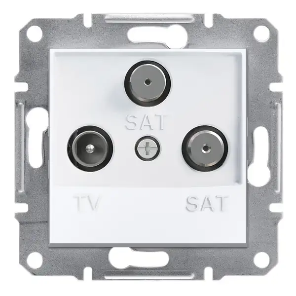 Schneider Electric - EPH3670121 - Asfr TV/SAT/SAT Skt End 1dB w/o Frm Wht - 1