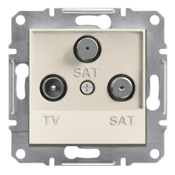 Schneider Electric - EPH3670123 - Asfr TV/SAT/SAT Skt End 1dB w/o Frm Crm - 1