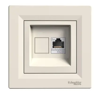 Schneider Electric - EPH4370523 - Asfora RJ45 Empty Data Skt w/o Frm Cream - 1