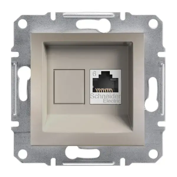 Schneider Electric - EPH4700169 - Asfora RJ45 Cat6 UTP Data Socket Bronz - 1