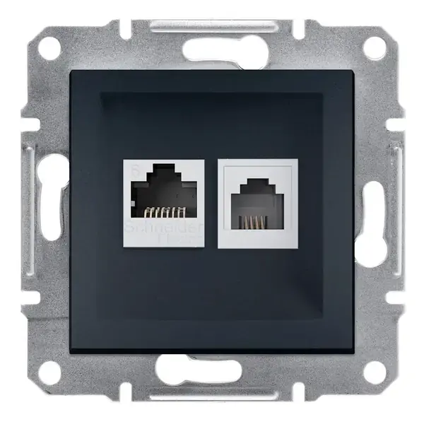 Schneider Electric - EPH5200171 - Asfora RJ45+RJ11 Cat6 UTP Data Skt Ant - 1