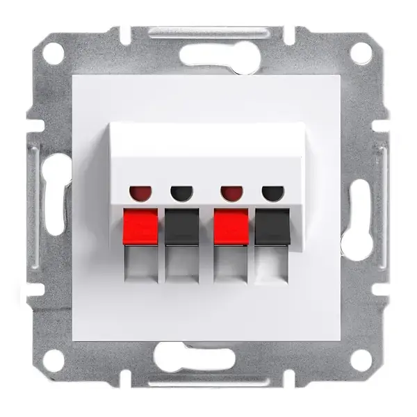 Schneider Electric - EPH5770121 - Asfora 2xLoudspeaker Outlet w/o Frm Wht - 1