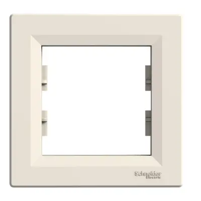 Schneider Electric - EPH5800123 - Asfora 1-gang Horizontal Frame Cream - 1