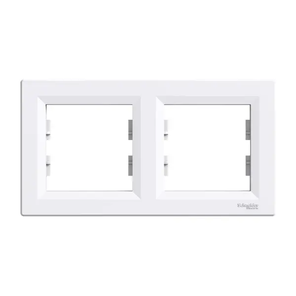 Schneider Electric - EPH5800221 - Asfora 2-gang Horizontal Frame White - 1