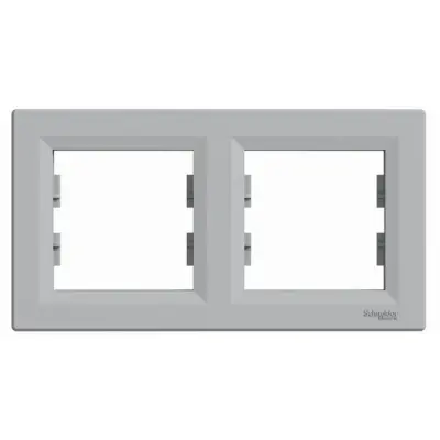Schneider Electric - EPH5800261 - Asfora 2-gang Horizontal Frame Alm - 1