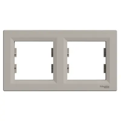 Schneider Electric - EPH5800269 - Asfora 2-gang Horizontal Frame Bronz - 1