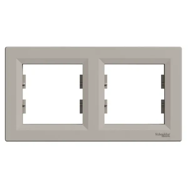 Schneider Electric - EPH5800269 - Asfora 2-gang Horizontal Frame Bronz - 1