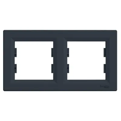 Schneider Electric - EPH5800271 - Asfora 2-gang Horizontal Frame Ant - 1