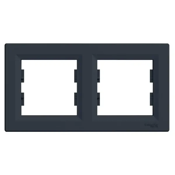 Schneider Electric - EPH5800271 - Asfora 2-gang Horizontal Frame Ant - 1