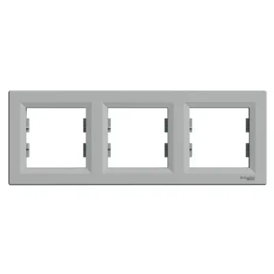 Schneider Electric - EPH5800361 - Asfora 3-gang Horizontal Frame Alm - 1