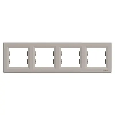 Schneider Electric - EPH5800469 - Asfora 4-gang Horizontal Frame Bronz - 1
