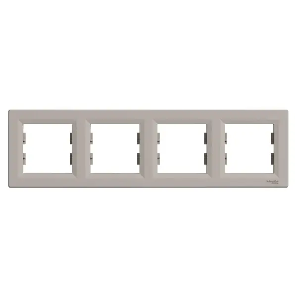 Schneider Electric - EPH5800469 - Asfora 4-gang Horizontal Frame Bronz - 1