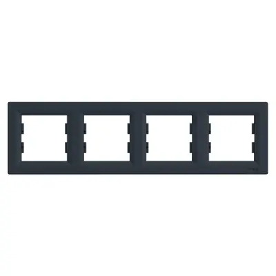 Schneider Electric - EPH5800471 - Asfora 4-gang Horizontal Frame Ant - 1