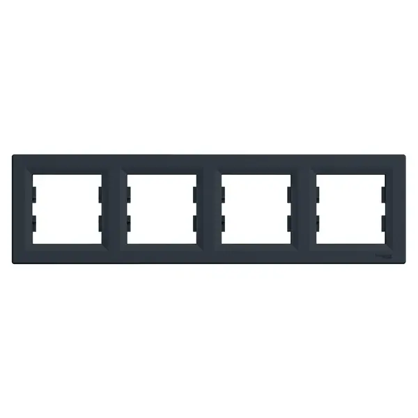 Schneider Electric - EPH5800471 - Asfora 4-gang Horizontal Frame Ant - 1