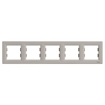 Schneider Electric - EPH5800569 - Asfora 5-gang Horizontal Frame Bronz - 1
