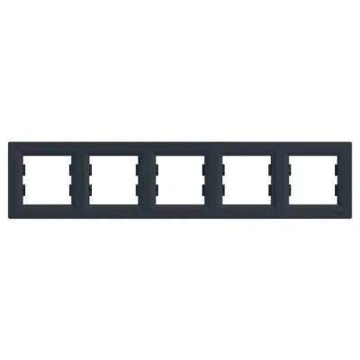 Schneider Electric - EPH5800571 - Asfora 5-gang Horizontal Frame Ant - 1