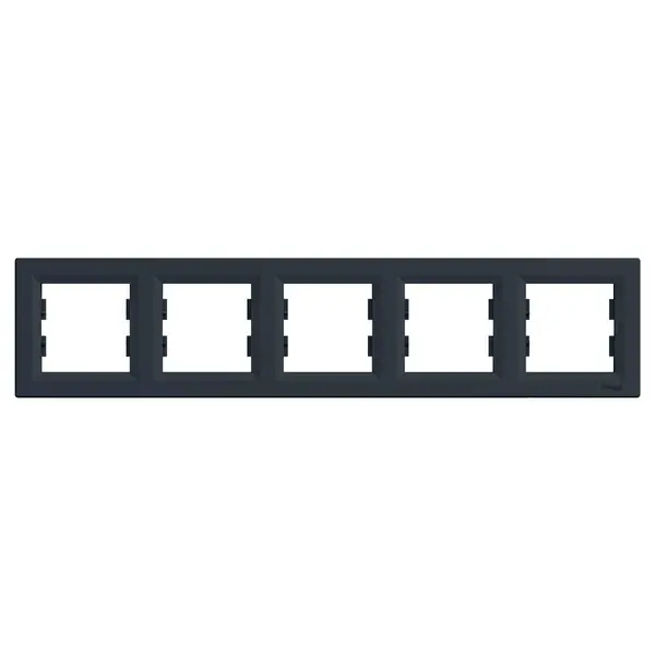 Schneider Electric - EPH5800571 - Asfora 5-gang Horizontal Frame Ant - 1