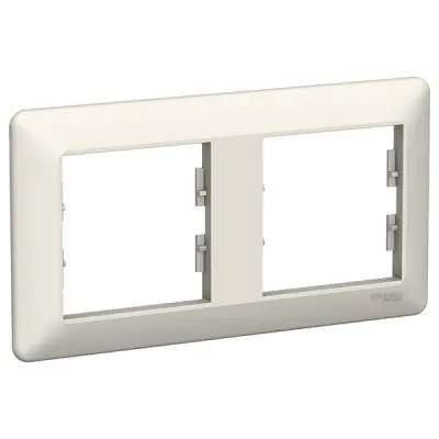 Schneider Electric - EPH5805223 - Asfora EM 2-gang Horizontal Frame Cream - 1