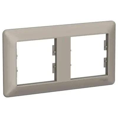 Schneider Electric - EPH5805269 - Asfora EM 2-gang Horizontal Frame Bronz - 1