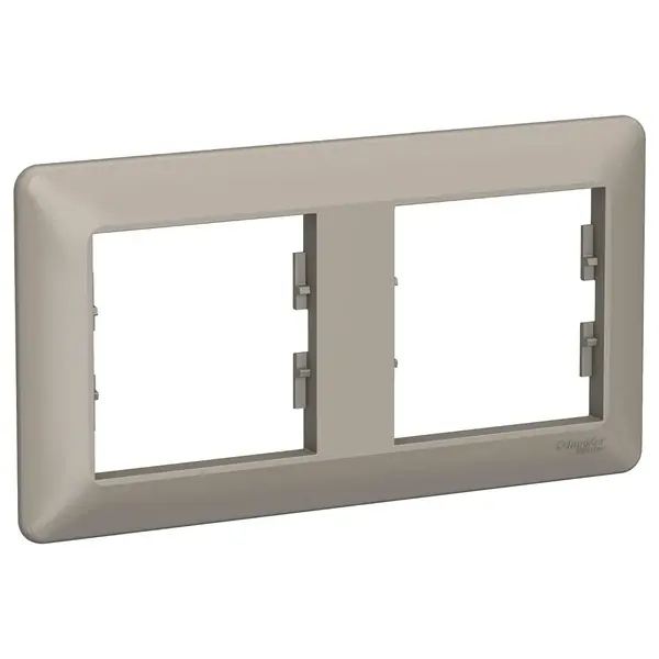 Schneider Electric - EPH5805269 - Asfora EM 2-gang Horizontal Frame Bronz - 1