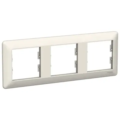 Schneider Electric - EPH5805323 - Asfora EM 3-gang Horizontal Frame Cream - 1