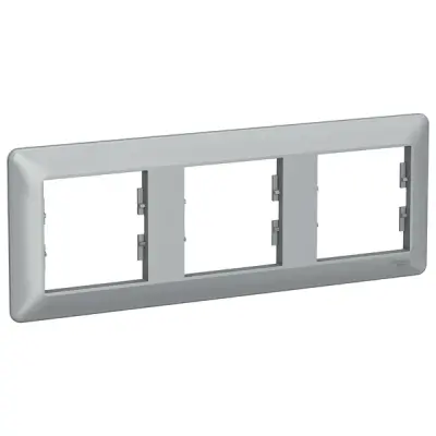 Schneider Electric - EPH5805361 - Asfora EM 3-gang Horizontal Frame Alm - 1
