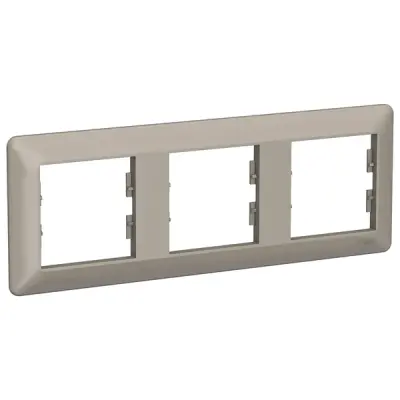 Schneider Electric - EPH5805369 - Asfora EM 3-gang Horizontal Frame Bronz - 1