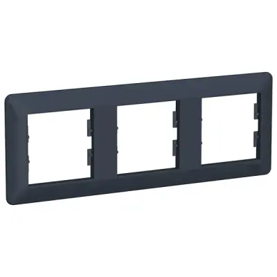 Schneider Electric - EPH5805371 - Asfora EM 3-gang Horizontal Frame Ant - 1