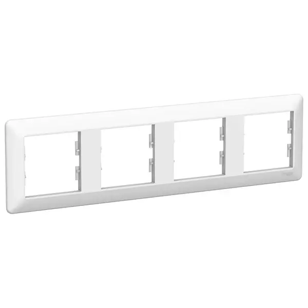 Schneider Electric - EPH5805421 - Asfora EM 4-gang Horizontal Frame White - 1