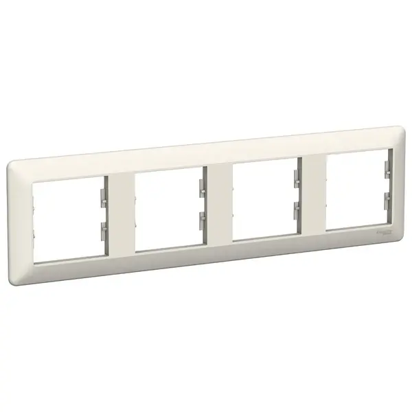 Schneider Electric - EPH5805423 - Asfora EM 4-gang Horizontal Frame Cream - 1