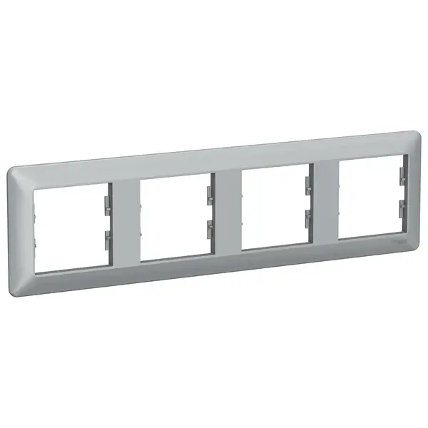 Schneider Electric - EPH5805461 - Asfora EM 4-gang Horizontal Frame Alum - 1