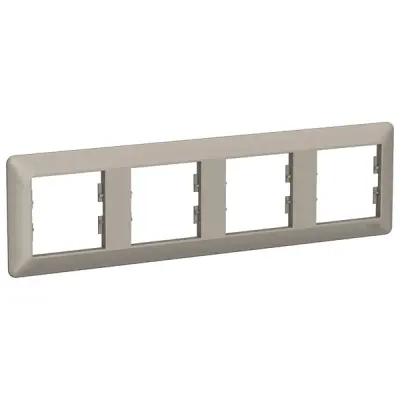Schneider Electric - EPH5805469 - Asfora EM 4-gang Horizontal Frame Bronz - 1