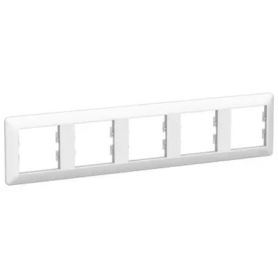Schneider Electric - EPH5805521 - Asfora EM 5-gang Horizontal Frame White - 1