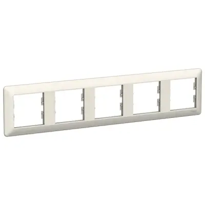 Schneider Electric - EPH5805523 - Asfora EM 5-gang Horizontal Frame Cream - 1