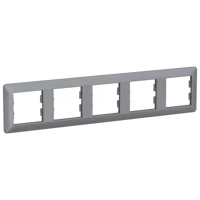 Schneider Electric - EPH5805562 - Asfora EM 5-gang Horizontal Frame Steel - 1