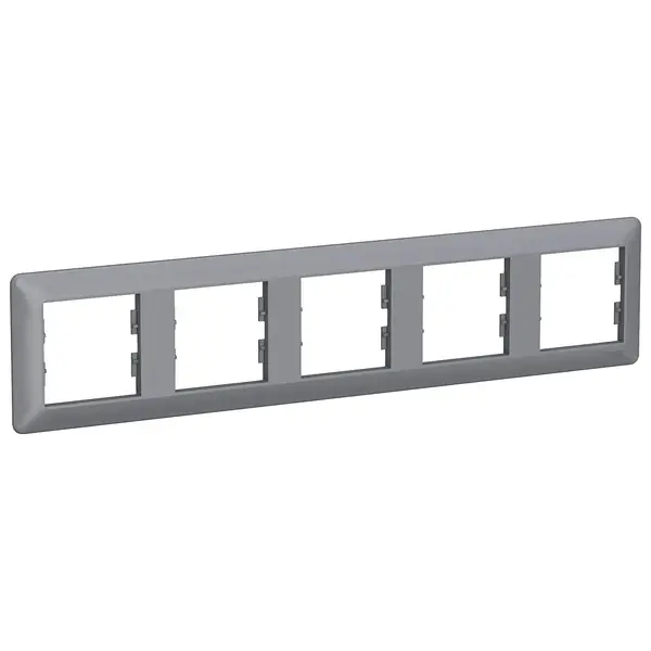 Schneider Electric - EPH5805562 - Asfora EM 5-gang Horizontal Frame Steel - 1