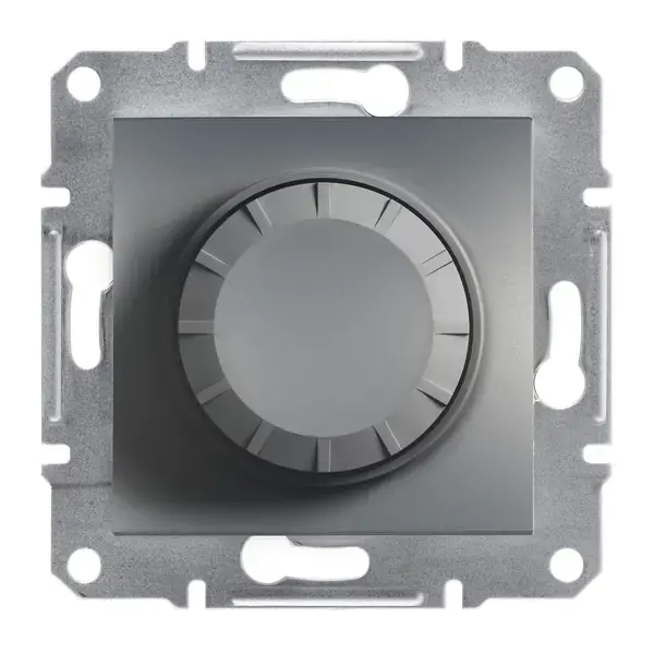 Schneider Electric - EPH6400162 - Asfora Rotary Dimmer 600VA 2W SktSteel - 1