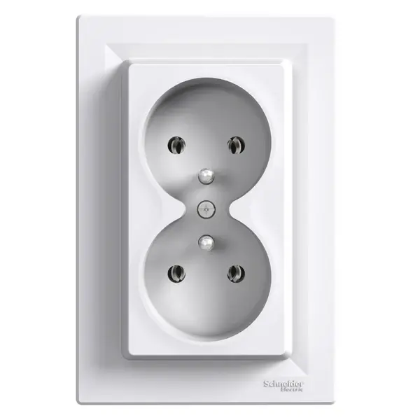 Schneider Electric - EPH9800221 - Asfora Pin-e. Double S.O. 16A PL Std Wht - 1