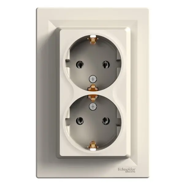 Schneider Electric - EPH9900123 - Asfora Side-e. Double S.O 16A PL Std Crm - 1