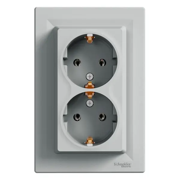 Schneider Electric - EPH9900161 - Asfora Double SO side-earth aluminium - 1