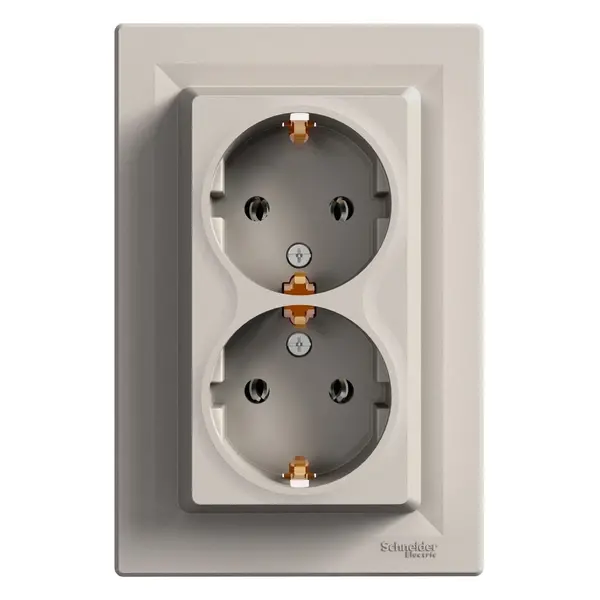 Schneider Electric - EPH9900169 - Asfora Double SO side-earth bronze - 1