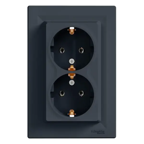 Schneider Electric - EPH9900171 - Asfora Double SO side-earth anthracite - 1