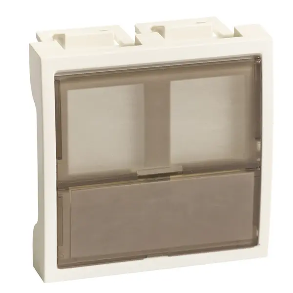 Schneider Electric - ETK45245E - 45x45 RJ45 Empty Double Socket Outlet - 1
