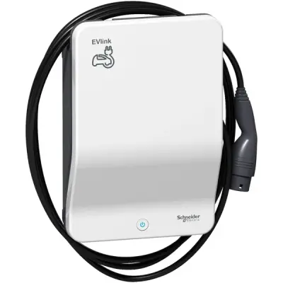 Schneider Electric - EVB1A22PCKI - EVLINK SMART WALLBOX 22 KW CABLE T2 KEY - 1