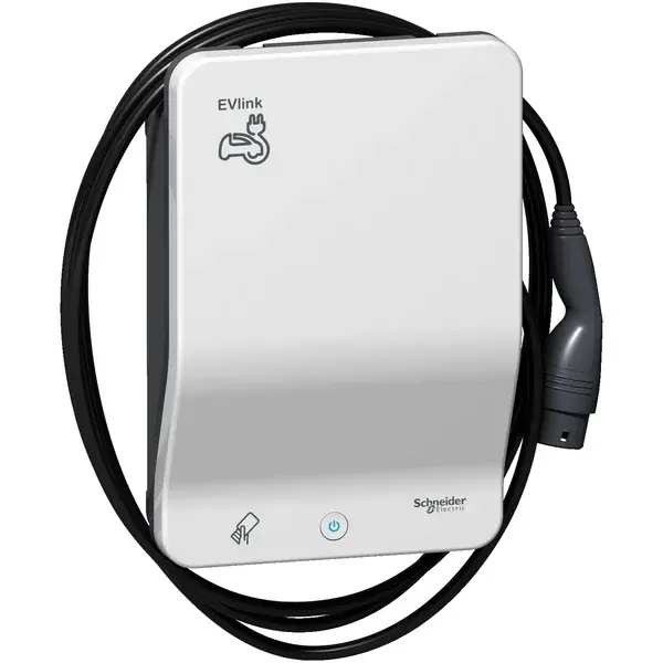 Schneider Electric - EVB1A22PCRI - EVLINK SMART WALLBOX 22 KW CABLE T2 RFID - 1