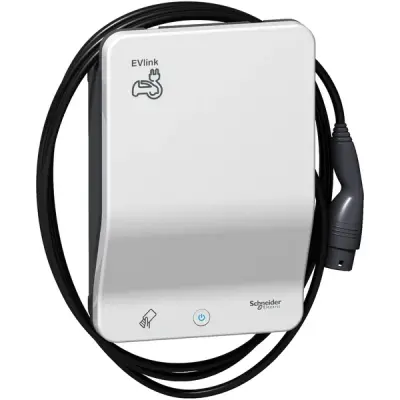 Schneider Electric - EVB1A7PCRI - EVLINK SMART WALLBOX 7 KW CABLE T2 RFID - 1