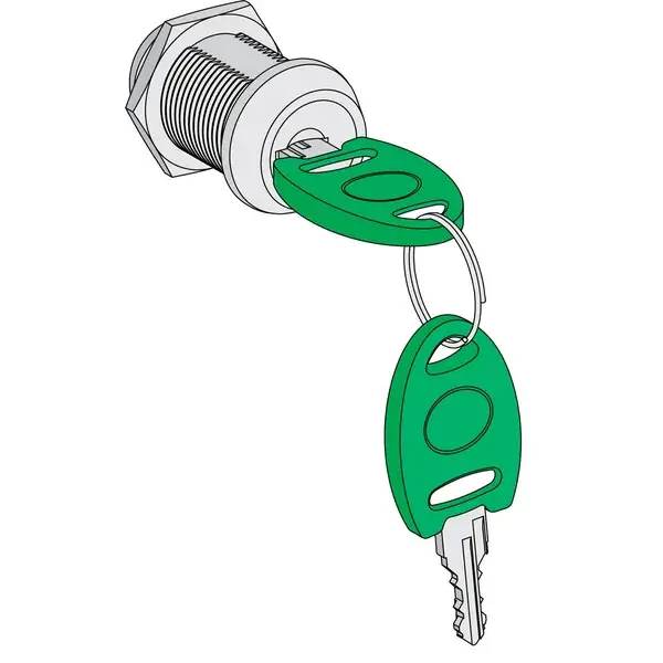 Schneider Electric - EVP1HLSR - EV-L Key lock W-box STD Random comb. - 1