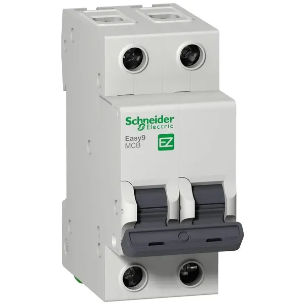 Schneider Electric - EZ9F56206 - EASY9 MCB 2P 6A C 6000A 230V MINIATURE C - 1