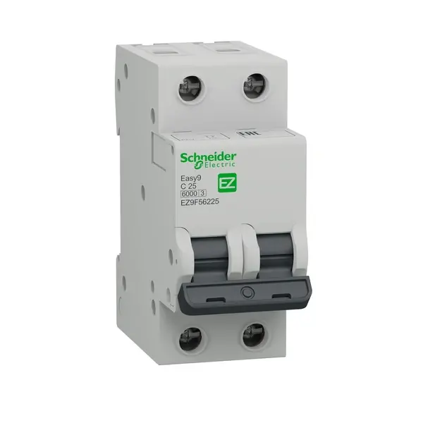 Schneider Electric - EZ9F56225 - EASY9 MCB 2P 25A C 6000A 230V MINIATURE - 1